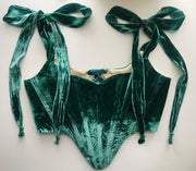 Silk Velvet Ballet Corset